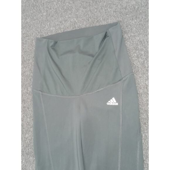 Adidas Maternity Leggings Aeroready Designed To Move Gray Silver Size Small - Picture 6 of 12